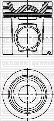 Yenmak 31-03923-000 - Поршень autocars.com.ua