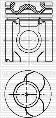 Yenmak 31-04054-000 - Поршень autocars.com.ua