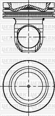 Yenmak 31-04085-000 - Поршень autocars.com.ua