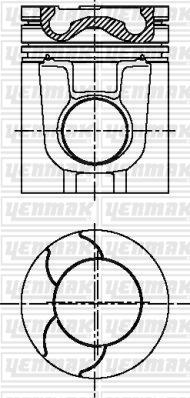 Yenmak 31-04087-000 - Поршень autocars.com.ua