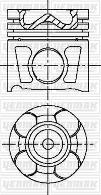 Yenmak 31-04197-000 - Поршень autocars.com.ua