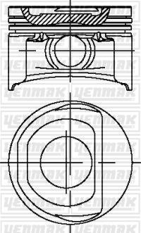 Yenmak 31-04266-000 - Поршень autocars.com.ua