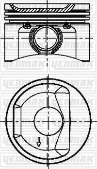 Yenmak 31-04268-000 - Поршень autocars.com.ua