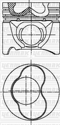 Yenmak 31-04301-000 - Поршень autocars.com.ua