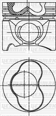 Yenmak 31-04302-000 - Поршень autodnr.net