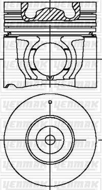 Yenmak 31-04384-000 - Поршень autocars.com.ua