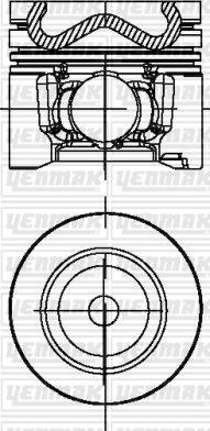 Yenmak 31-04496-000 - Поршень autocars.com.ua