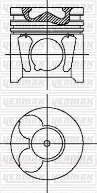 Yenmak 31-04497-000 - Поршень autocars.com.ua