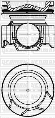 Yenmak 31-04637-000 - Поршень autocars.com.ua