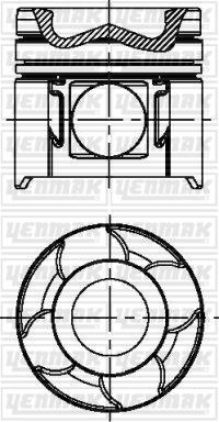 Yenmak 31-04661-000 - Поршень autocars.com.ua