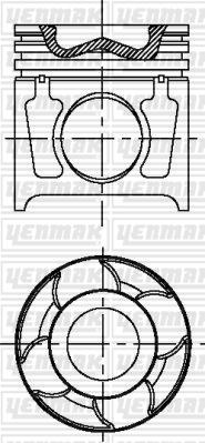 Yenmak 31-04663-000 - Поршень autocars.com.ua