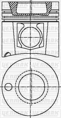 Yenmak 31-04706-000 - Поршень autocars.com.ua