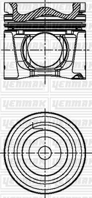 Yenmak 31-04763-000 - Поршень autocars.com.ua