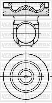 Yenmak 31-04918-000 - Поршень autocars.com.ua