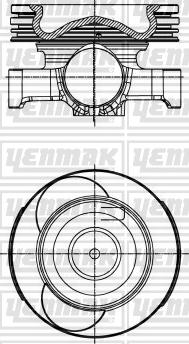 Yenmak 31-30007-000 - Поршень autocars.com.ua