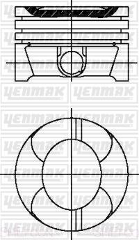 Yenmak 39-04598-000 - Поршень autocars.com.ua