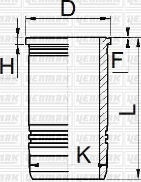 Yenmak 51-05228-000 - Гильза цилиндра autodnr.net