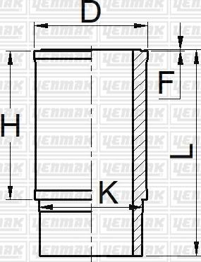 Yenmak 51-05411-000 - Гільза циліндра autocars.com.ua