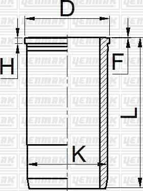 Yenmak 51-05444-000 - Гільза циліндра autocars.com.ua