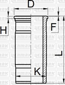 Yenmak 51-06056-000 - Гільза циліндра autocars.com.ua