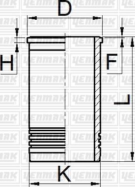 Yenmak 51-05759-000 - Гільза циліндра autocars.com.ua