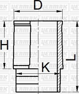 Yenmak 51-05881-000 - Гільза циліндра autocars.com.ua