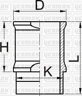 Yenmak 51-05872-000 - Гільза циліндра autocars.com.ua