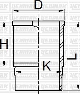Yenmak 51-05889-000 - Гільза циліндра autocars.com.ua