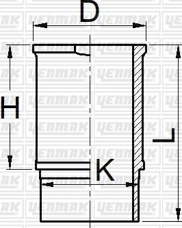 Yenmak 51-05901-000 - Гільза циліндра autocars.com.ua