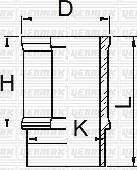 Yenmak 51-05910-000 - Гільза циліндра autocars.com.ua