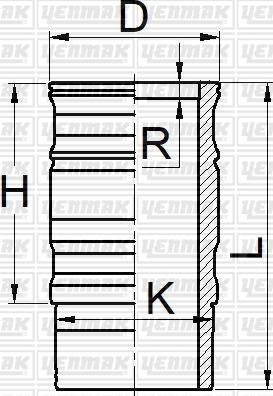 Yenmak 51-05922-000 - Гільза циліндра autocars.com.ua