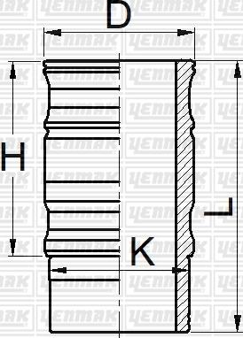 Yenmak 51-05963-000 - Гільза циліндра autocars.com.ua