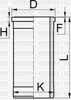 Yenmak 51-06052-000 - Гільза циліндра autocars.com.ua