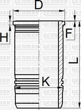 Yenmak 51-06045-000 - Гільза циліндра autocars.com.ua