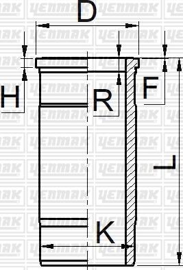 Yenmak 51-06057-000 - Гільза циліндра autocars.com.ua