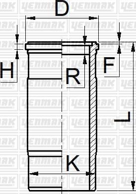 Yenmak 51-06058-000 - Гільза циліндра autocars.com.ua