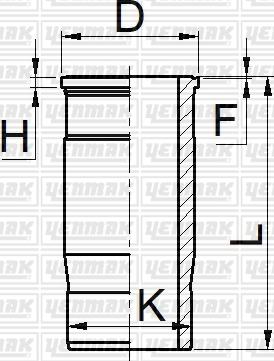 Yenmak 51-06055-000 - Гільза циліндра autocars.com.ua