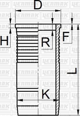 Yenmak 51-06072-000 - Гільза циліндра autocars.com.ua