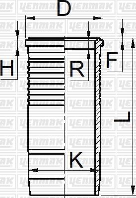 Yenmak 51-06075-000 - Гільза циліндра autocars.com.ua