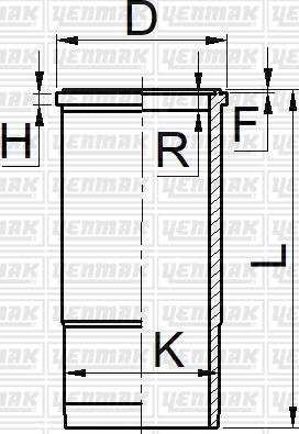 Yenmak 51-06078-000 - Гільза циліндра autocars.com.ua