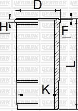 Yenmak 51-06079-000 - Гільза циліндра autocars.com.ua