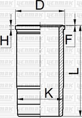 Yenmak 51-06086-000 - Гільза циліндра autocars.com.ua