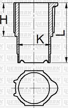 Yenmak 51-95908-000 - Гільза циліндра autocars.com.ua