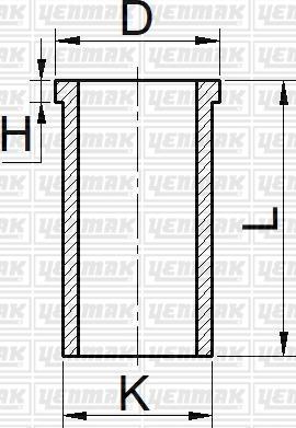 Yenmak 5303 000 - Гільза циліндра autocars.com.ua