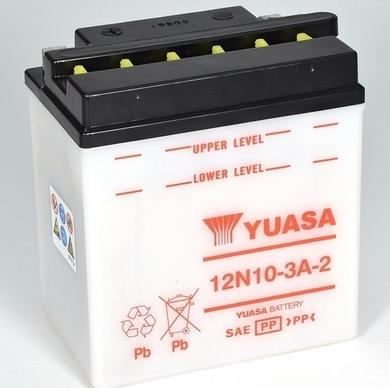 Yuasa 12N10-3A-2 - Стартерная аккумуляторная батарея, АКБ autodnr.net