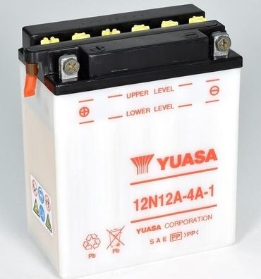 Yuasa 12N12A-4A-1 - Стартерна акумуляторна батарея, АКБ autocars.com.ua