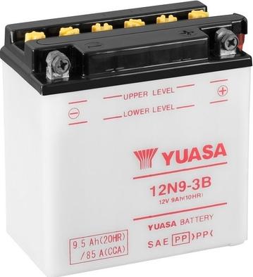 Yuasa 12N9-3B - Стартерна акумуляторна батарея, АКБ autocars.com.ua