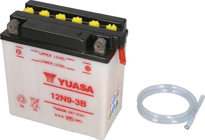 Yuasa 12N9-3B - Стартерна акумуляторна батарея, АКБ autocars.com.ua