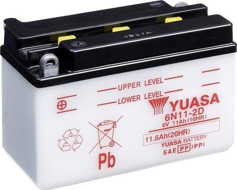 Yuasa 6N11-2D - Стартерная аккумуляторная батарея, АКБ avtokuzovplus.com.ua
