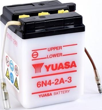 Yuasa 6N4-2A-3 - Стартерна акумуляторна батарея, АКБ autocars.com.ua